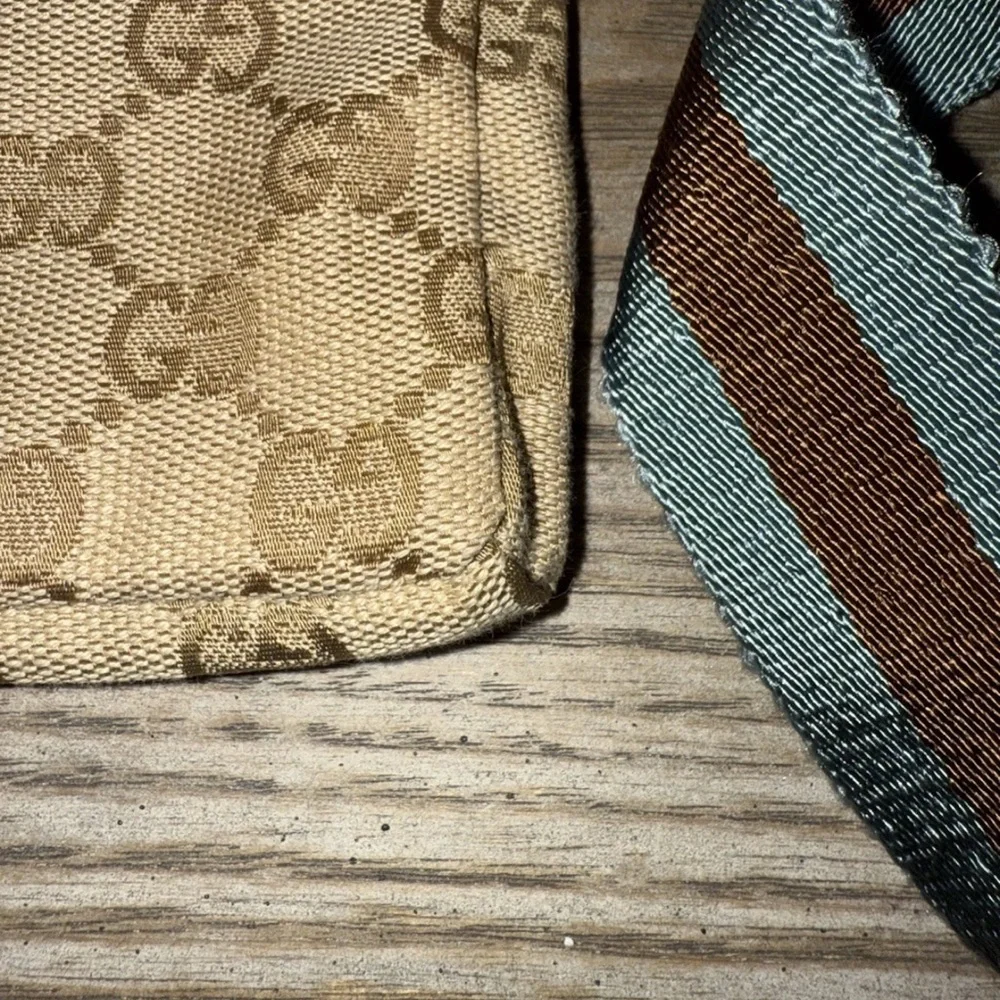 Gucci GG Monogram Web Double Pocket Belt Bag Ice Blue RARE color 162962-497717 - Picture 11 of 16